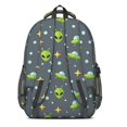 thumbnail image 3 of Alien UFO Medium Gray Pattern Backpack for School, Cute School Bag with Adjustable Shoulder Straps and Padded Back, 16.9"x12.6"x5.9", 3 of 5