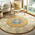 thumbnail image 2 of SAFAVIEH Novelty Lakisha Bordered Area Rug, Rust/Ivory, 3' x 3' Round, 2 of 5