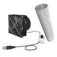 thumbnail image 1 of Wall Exhaust Fans Tree Houses Extractor Extractor Fan for Window Attic Office Single Fan 1M Tube, 1 of 8