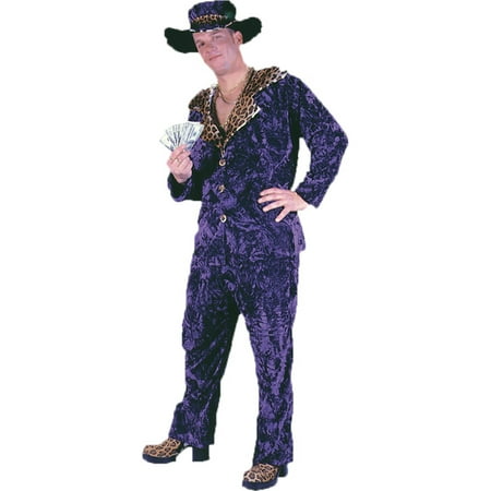 Morris Costumes Mens Wide Collar Big Daddy Purple Adult Halloween Costume