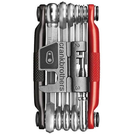 Crankbrothers M17 Bicycle/Bike Maintenance Multi Tool (Black/Red) -