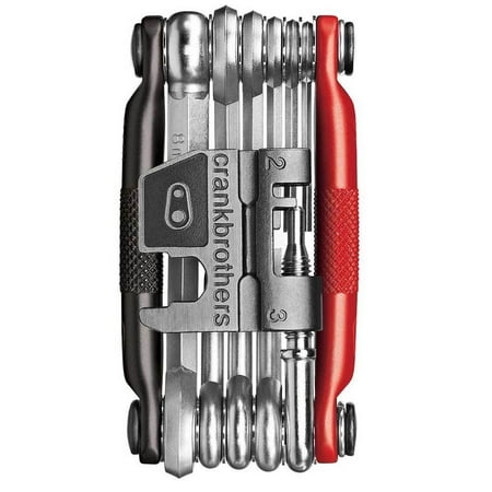 UPC: 0641300161932 | Crankbrothers M17 Bicycle/Bike Maintenance Multi Tool (Black/Red) – Lightweight