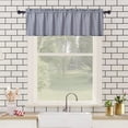 thumbnail image 2 of Haperlare Gray Valance Curtains for Window 60"W x 15"L Blackout Kitchen Curtain Valances Short Bathroom Waterproof Window Valances, 1 Panel, 2 of 7