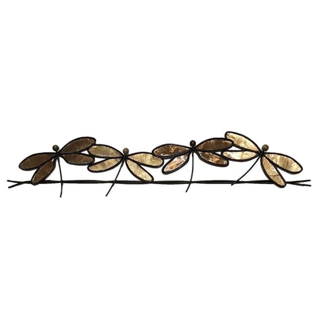 Eangee Home Design m4004 br Libellules sur un Fil Décoration Murale, Marron