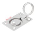 thumbnail image 4 of Unique Bargains 1pcs 316 Stainless Steel 62x44mm Boat Floor Locker Hatch Lift Flush Ring Pull Handle Silver Tone, 4 of 4