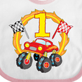 thumbnail image 4 of Inktastic Monster Truck 1st Birthday Boys or Girls Baby Bib, 4 of 4