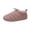 Pink, variant on Fuzzy Slippers For Women Couples Men On Furry Flat Home Winter Round Toe Keep Warm Solid Slippers Shoes Warm Cozy Winter House Slippers Bedroom Indoor House Shoes