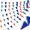 Blue Orange Dark Blue, variant on 100 Ft Red Pink and White String Pennant Banner Red Pink and White Hanging DIY Triangle Bunting Blank Banners Flags for Grand Opening,60 Flags