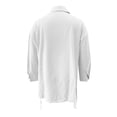 thumbnail image 4 of Chemise Ample pour Femmes avec Ceinture et devant, Ourlet Long, pour Début d'Automne, Tenue Décontractée, 4 of 5