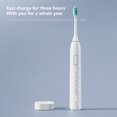 thumbnail image 4 of Fiogavroetic USB Charging Electric Toothbrush, Electric Toothbrush With 2Brush Heads, Smart 5-ModesTimer Electric Toothbrush IPX7 Water-Resistant, 4 of 7
