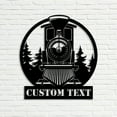 thumbnail image 4 of Craftnamesign Custom Steam Engine Train Locomotive Metal Wall Art, Custom Train Driver Name Sign, 4 of 5