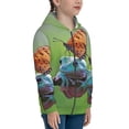 thumbnail image 5 of Pofeuu Butterfly Landing On Head Dumpy Frog Print Teenage Zipper Hoodie Sweatshirts Hooded Casual Jackets With Pocket For Boys Girls-Small, 5 of 6