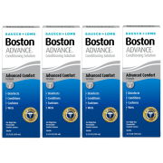 4 Pack - Boston ADVANCE Conditioning Contact Lens Solution for Rigid Gas Permeable Lenses – from Bausch + Lomb, 3.5 fl. oz.