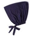 thumbnail image 1 of Pure silk cotton adjustable hair hiding hood cap elastic strap base small hat, 1 of 10