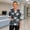 Dark Blue, variant on KLHDSF Womens Halloween Scrub Top With 2 Pockets Cartoon Print V Neck 3/4 Sleeve T-shirt Side Slit Casual Fall Daily Workwear Yellow L