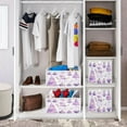 thumbnail image 6 of Cabinet Storage Basket 11.02x11.02x11.02 Inches Storage Box Foldable, Storable and Easy to Assemble ，Open Home Storage Bins ，Closet Storage Bins Cute Purple Christmas Snowman, 6 of 8