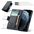 thumbnail image 4 of CaseMe Leather For iPhone 11 Pro Wallet Case with RFID Blocking, For iPhone 11 Pro Case Wallet for Women Men Card Holder Magnetic Clasp Kickstand Folio Case for iPhone 11 Pro,Black,For iPhone 11 Pro, 4 of 11