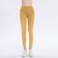 thumbnail image 5 of yuCgh Women's Long Quick-Dry Fitness Sports Pants, Tight-Fitting High-Waisted Running Pants with Butt Lifting Effect, Moisture-Wicking Athletic Leggings,Yellow XL, 5 of 5