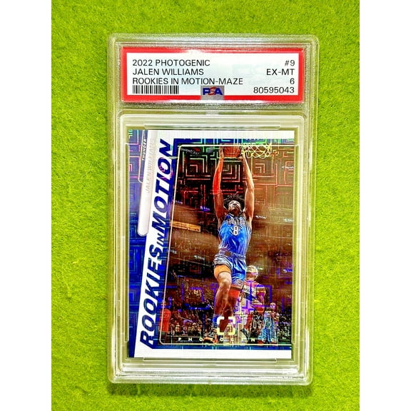Jalen Williams #/25 MAZE PRIZM ROOKIE CARD PSA 6 POP 1/1 SSP 2022 Photogenic RC