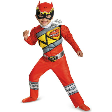 Boy's Red Ranger Muscle Halloween Costume - Dino Charge