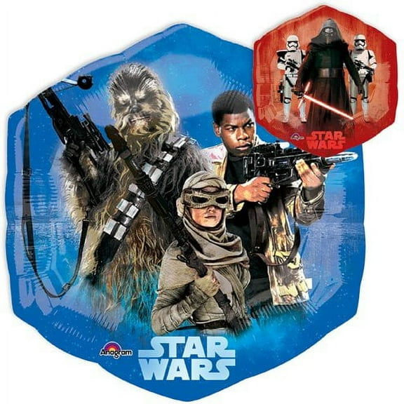 LOONBALLOON Shape Star Wars The Force Awakens Balloon?? Cartoons Movie Character Balloons for Kids Birthday and Theme Parties
