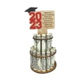 thumbnail image 1 of Letter Card Double Layer Multi Holes Easy Assembly Money Holder Ornament 2023 Graduation Season Wooden Money Rack, 1 of 10