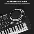 thumbnail image 4 of Hvxrjkn Teclado de 61 Teclas Piano, Digital Electronic Musical Keyboard, para Principiantes Set de Teclado Piano Eléctrico con cable USB, Micrófono - Negro, 4 of 10