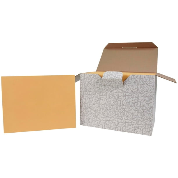 Envelope School Smart sin cierre, 10 x 13 cm, color marrón kraft (paquete de 250)