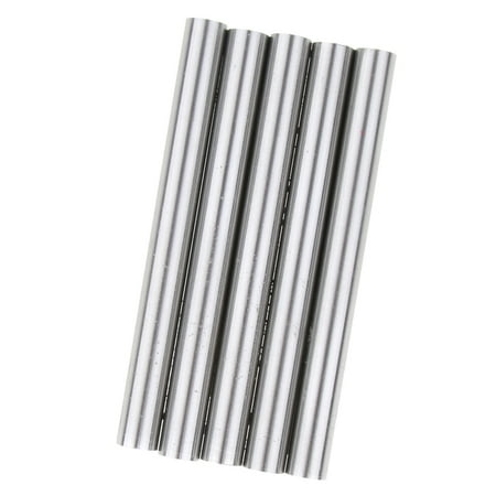 

10mm Dia 200mm Length HSS Round Shaft Rod Bar Lathe Tools Gray 5pcs