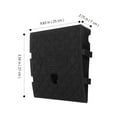 thumbnail image 2 of WASHWEPE Sidewalk Car Ramp Plastic Ramp Black for Garage Use 1Pack, 2 of 8