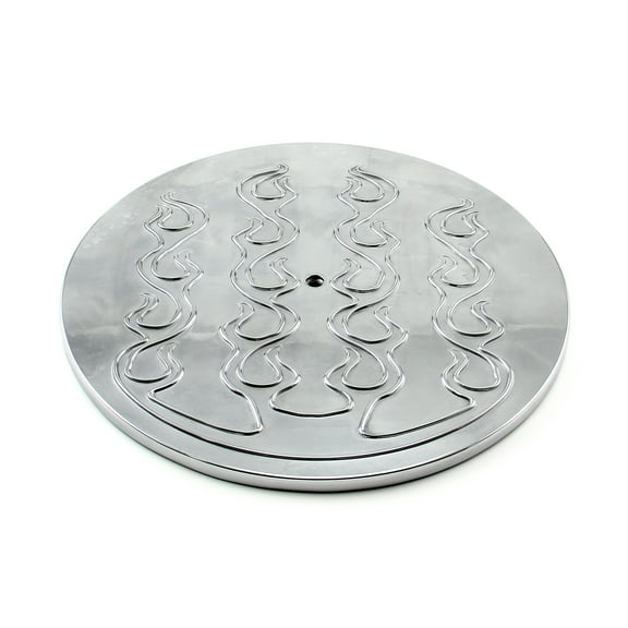 Speedmaster PCE103.1010 14" Aluminum Round Flamed Air Cleaner Top - Polished
