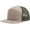 Khaki, variant on 7 Panel Trucker Cap Adjustable Snapback Flat Bill Mesh Back Hip Hop Hat-Charcoal Black