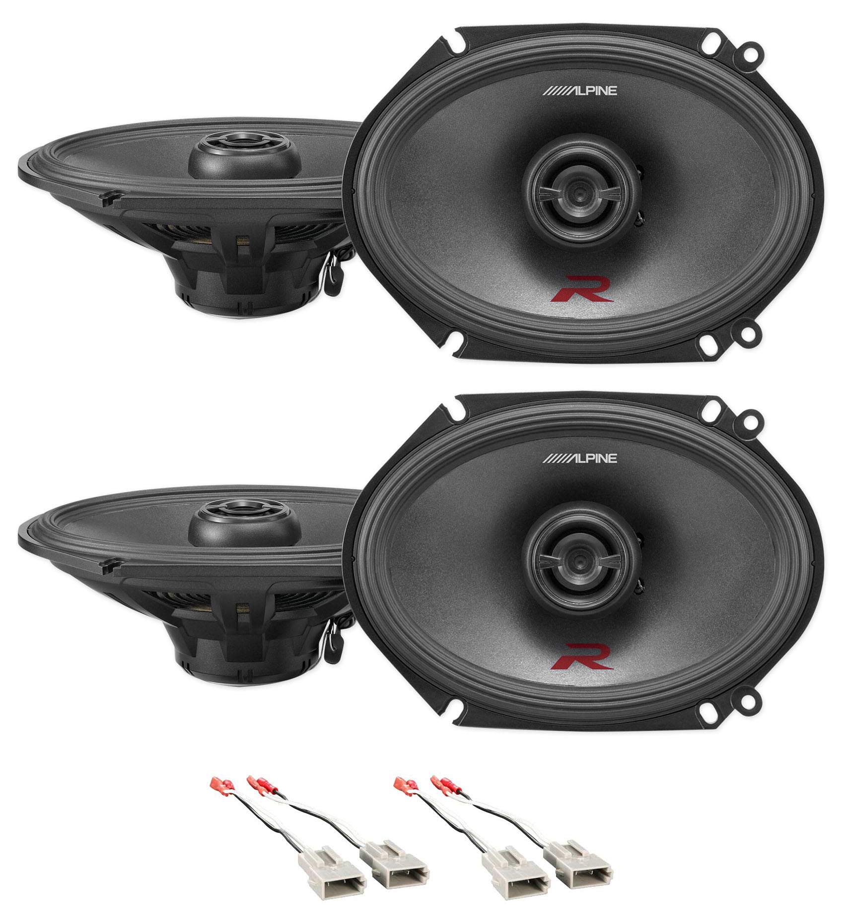 New Front Kicker 6x8" Factory Speaker Replacement Kit For 1994-1997 Ford Ranger 