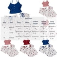 thumbnail image 3 of Erwazi Womens 3 Piece Pajama Sets Heart Print Crew Neck Three Piece Set Sleeveless Tank Top Shorts and Long Pants Cute Casual Loungewear Sleep Set, 3 of 5