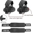 thumbnail image 3 of Bike Pedals With Straps Exercise Bicycle Pedals And Straps Fixie Set Replacement Bike Pedals With Adjustable Pedal Straps For Exercise Bikes Spinning, 3 of 4
