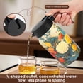 thumbnail image 5 of Qenwkxz 50.73 oz Insulated Teapot, Yellow Vintage Floral Pattern Tea Pot with Infuser, Stainless Steel Thermal Teapot with Lid, Wooden Handle Thermal Carafe for Hot Drinks Coffee, 5 of 12