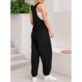 thumbnail image 2 of SANOPY Women Casual Overalls Jumpsuits Loose Style Sleeveless Baggy Harem Pants Romper Jumpers Summer One Piece Outfits, 2 of 6