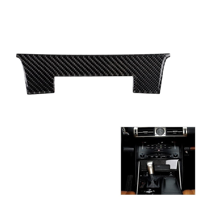 Real Bright Soft Car Interior Carbon Fiber Sticker DecorationCarbon Fiber Central Console Panel Cover For Lexus IS250 IS350 2013-2017Auto Car Protection Interior Accessories
