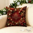 thumbnail image 6 of Christmas Pillow Covers for Decorations 18x18" Christmas Decorative Pillow Cases with Soft Fabric Hidden Zipper for Couch Sofa Bed, Soft and Breathable Home Decors Cushion Covers, 6 of 7