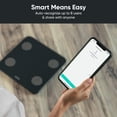 thumbnail image 2 of Wyze Scale S, Scale for Body Weight, Digital Bathroom Scale for Body Fat, BMI, Muscle, and Heart Rate, Body Composition Analyzer with App, Batteries Included, Bluetooth, 400 lb, White, 2 of 8