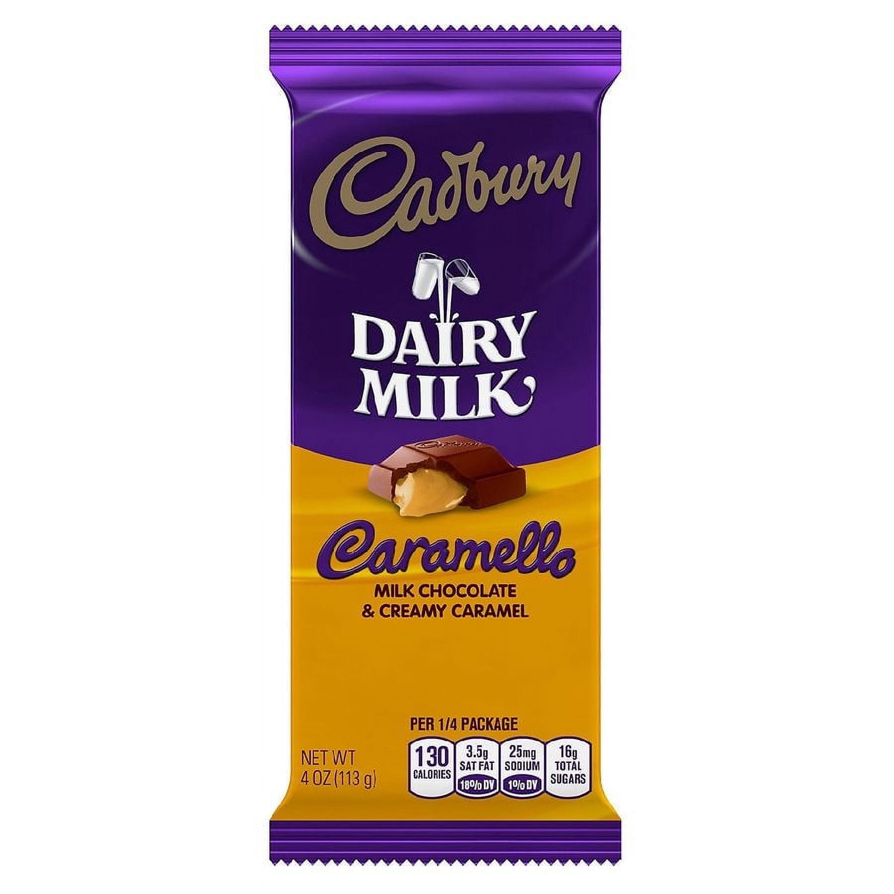 Cadbury Dairy Milk Caramello Bar Caramel 4.0oz Pack of 2