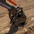 thumbnail image 5 of Titan Attachments Skid Steer Fronthoe 10" Bucket and Thumb, Excavator Attachment Bobcat Loader, 5 of 10