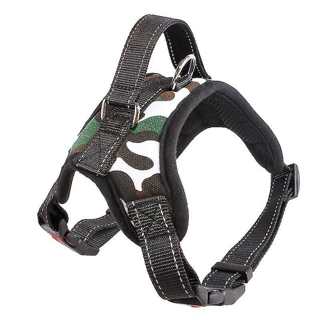 Pet Dog Leash Traction Chest Arnés Drag A prueba de explosiones Camouflage-m Aespa Sincero Hogar