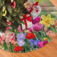 thumbnail image 3 of Spring Flowers Summer Christmas Tree Skirts 36", Xmas Tree Cloth Mats Trees Skirts for Decor Gift, Home Decoration, 3 of 6