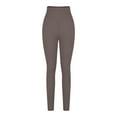 thumbnail image 3 of Jinhomg Women's High Waist Long Leggings Tight Feeling Stretch Yoga Pants Casual Plain Lightweight Breathable Athletic Leggings 90 off Clearance Sale Brown S, 3 of 6