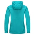 thumbnail image 4 of Mapamyumco Women's Rain Jacket Waterproof Hooded Outdoor LightWeight Rain Shell Coat Packable Scuba Blue XS, 4 of 7