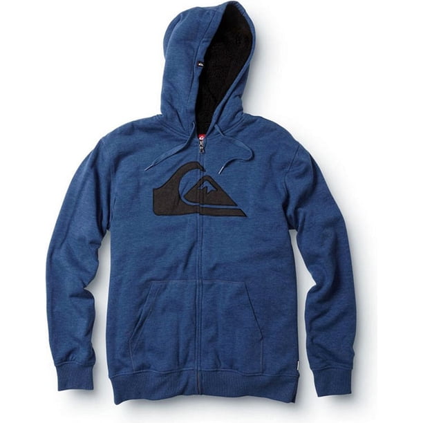 Sudadera con Capucha y Cremallera Completa Quiksilver Estática Hombre Azul Mediano