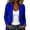 #02 Blue, variant on Women's Oversized Blazer Loose Fit Notched Lapel Single Button Casual Chic Korean Style Commuter Business Suit Jacket,XXL,White