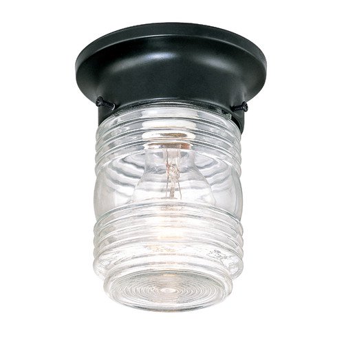 Hardware House Black Ceiling Mount Jelly Jar Light
