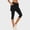 -0011-Black, variant on Womens 2-in-1 Skirted Capri Leggings with Pockets - High Waist Knee-Length Athletic Skort for Golf, Tennis & Daily Wear - Stretchy Active Bottoms